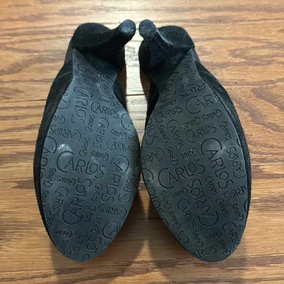 Carlos Santana black suede heels - Picture 3 of 4